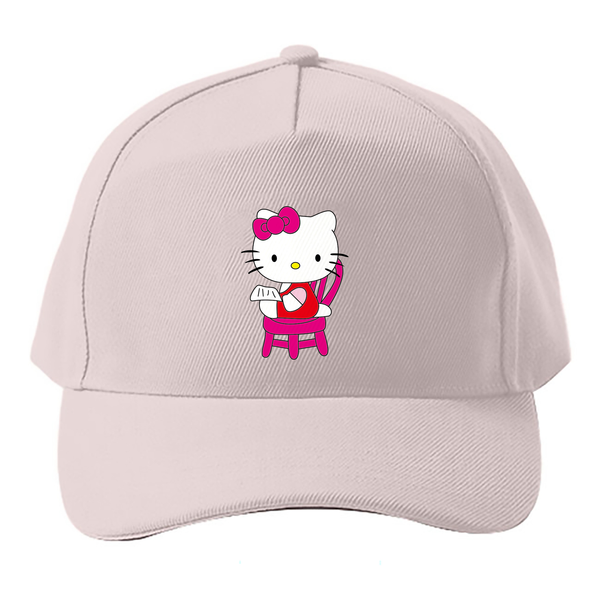 （画像用） Hello Kitty ハローキティ ベースボールキャップ 綿100％ 男女兼用 帽子 スポーツ